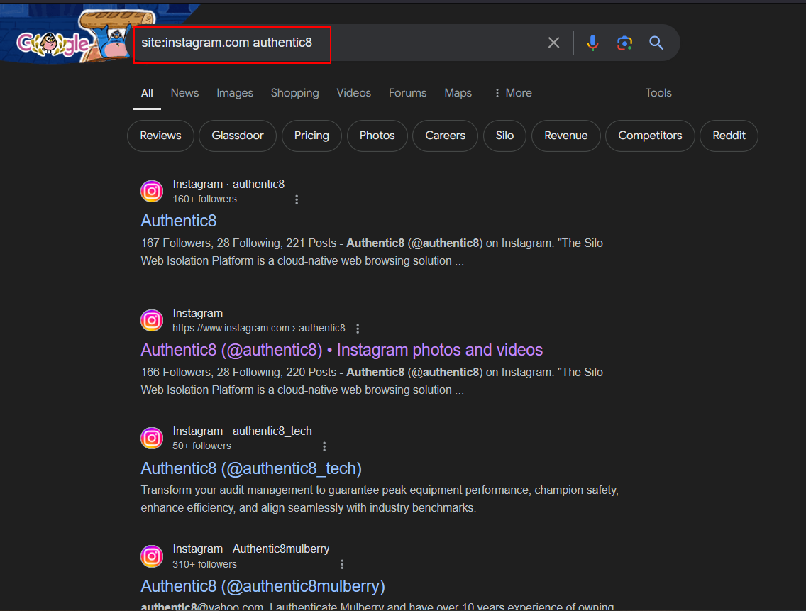 Collecting OSINT on Instagram | authentic8
