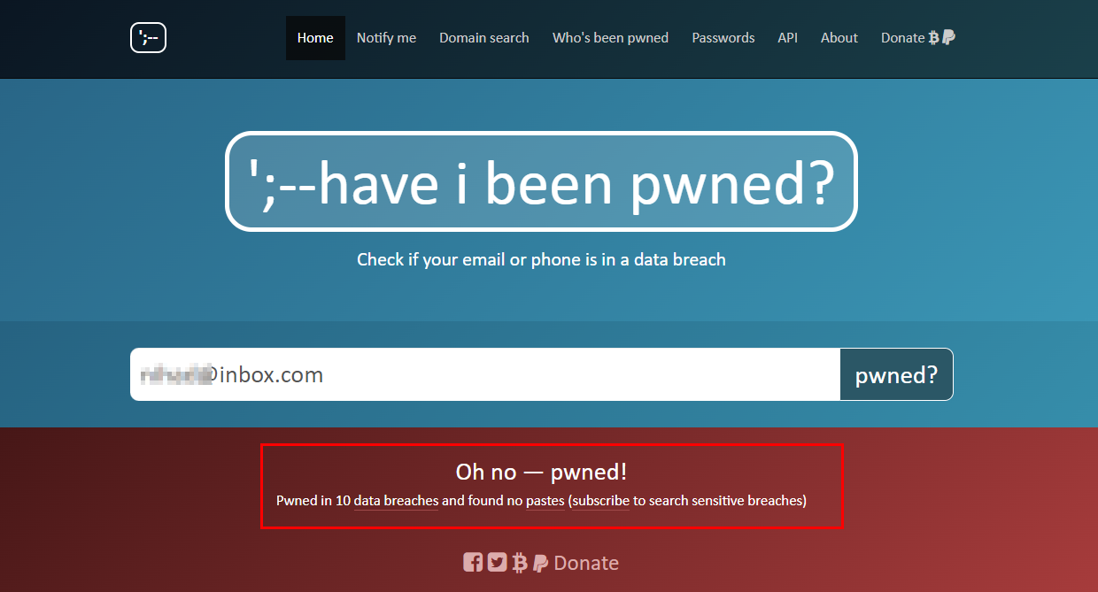 Haveibeenpwned important source in OSINT for supply chain risk management