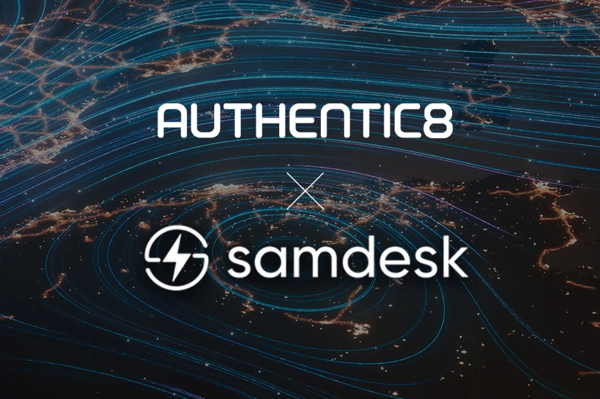 Authentic8 x samdesk collaboration image