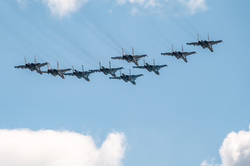 Russian bombers in a joint patrol with China