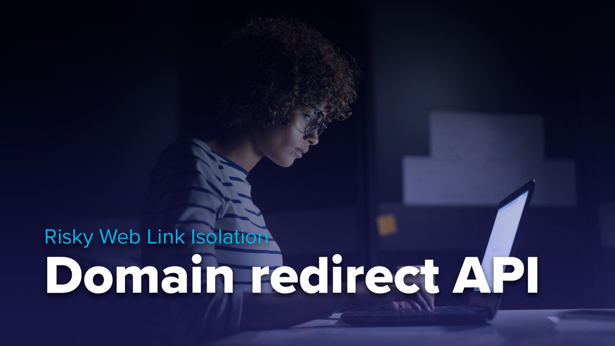 Domain redirect API