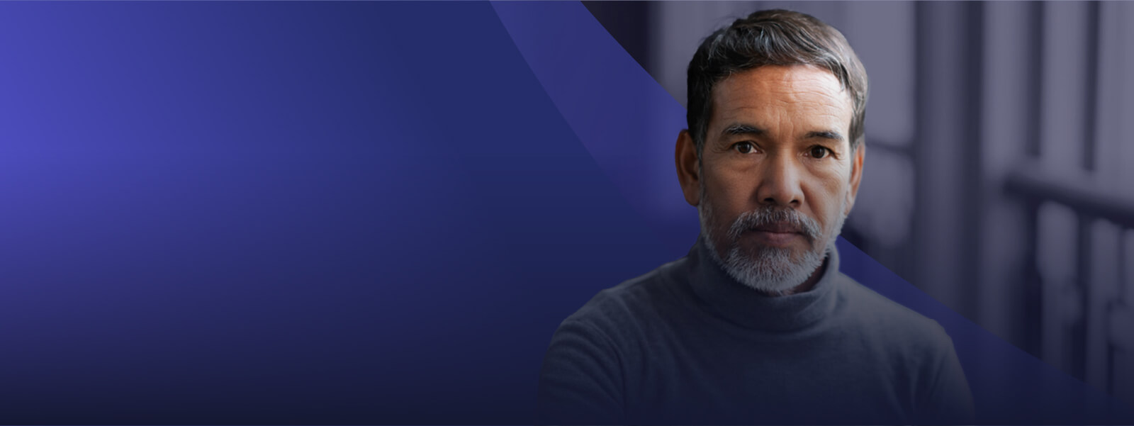 Man looking serious