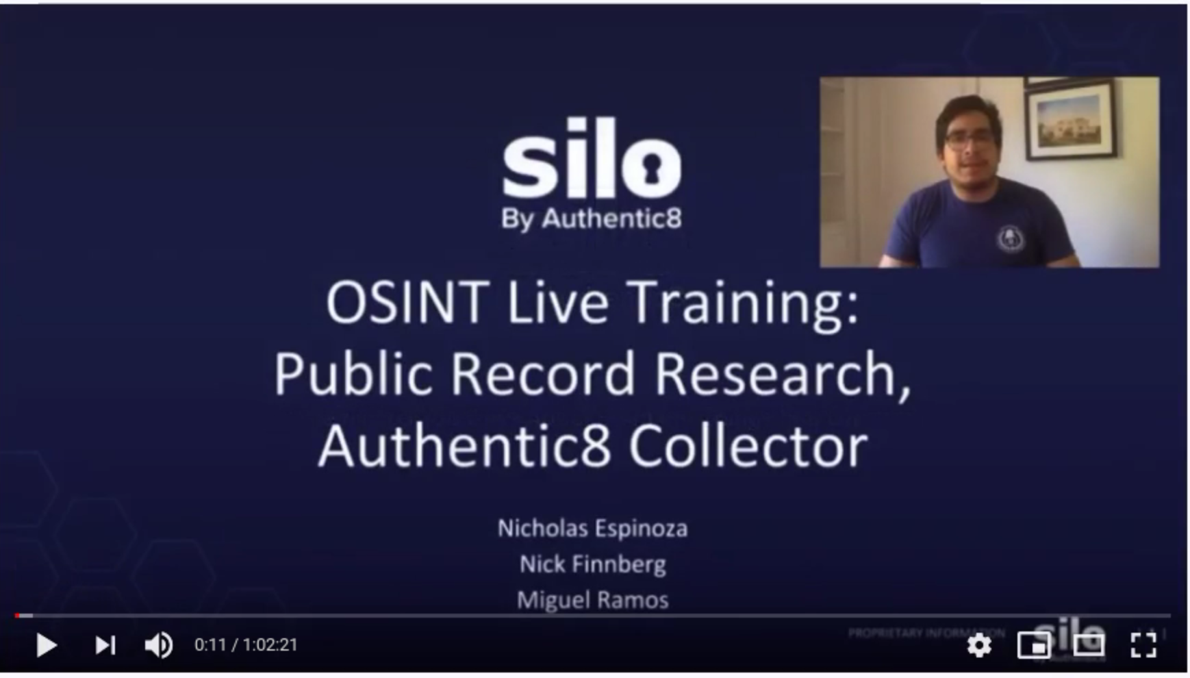OSINT for public records research video opening screen